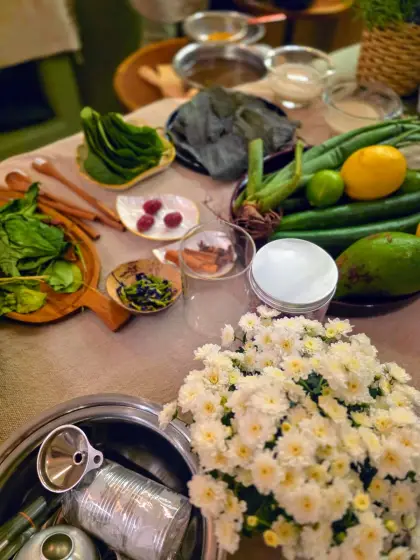 Ervas, frutas e flores usadas nos preparados artesanais